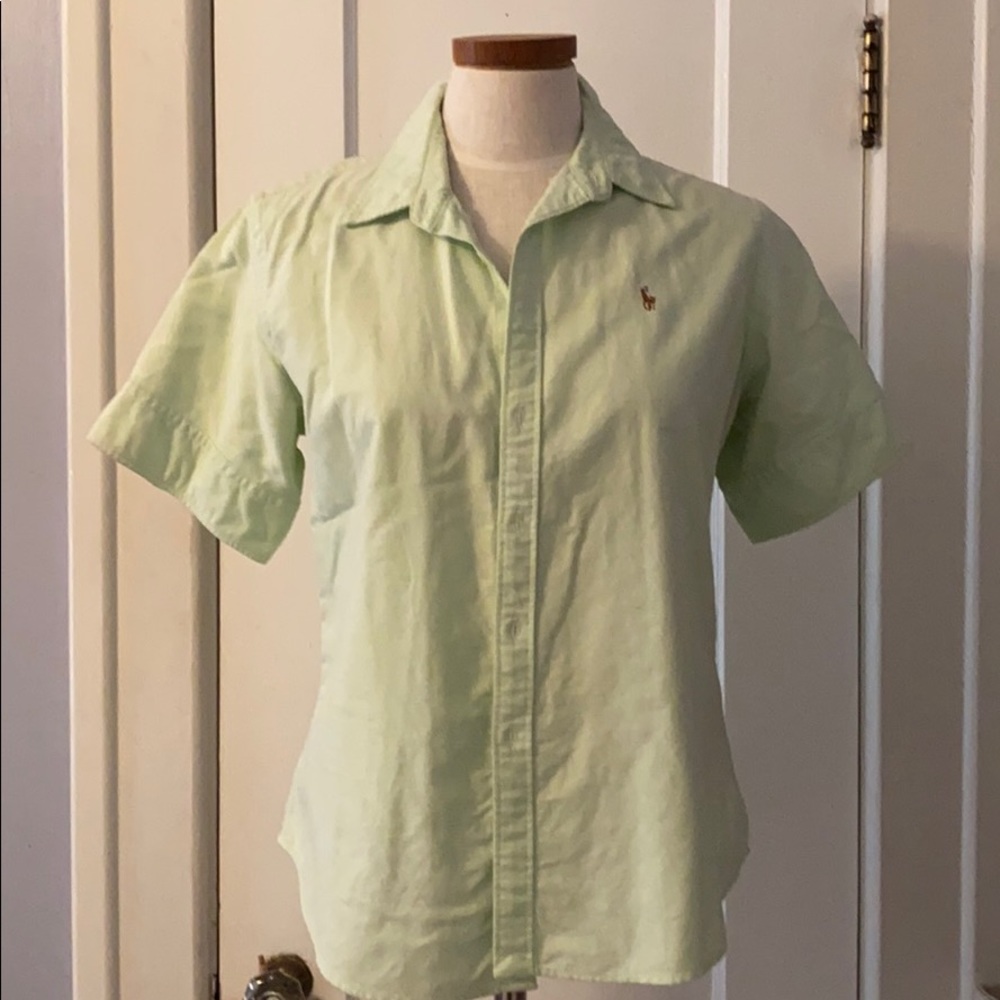 Polo by Ralph Lauren s/s button down fitted sz 12